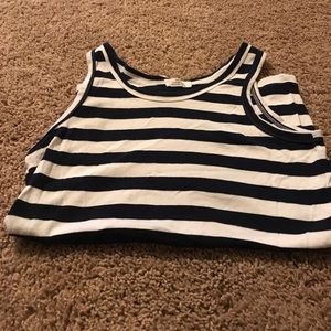 Striped sleeveless top